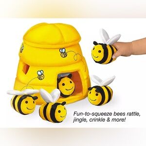Lakeshore Learn & Play Yellow Hide & Seek Beehive Toy